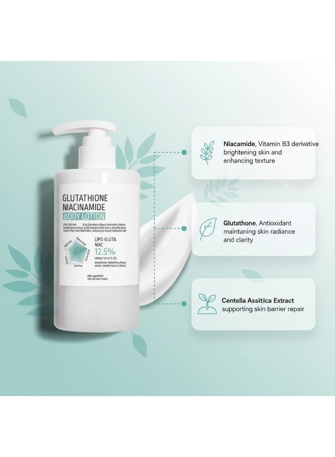Glutathione Niacinamide Body Lotion | LIPO GLUTA NIAC CEN™ 12.5% ​​10.14 fl oz / Long-lasting hydration, gentle moisturizing, improves skin texture - Image 3